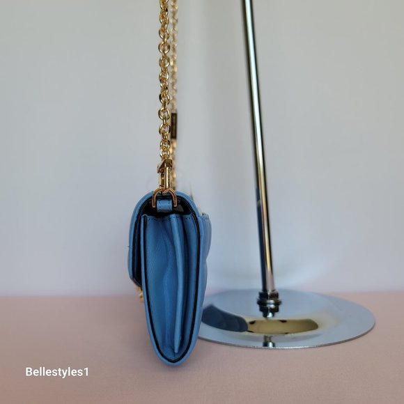 MICHAEL KORS Soho Quilted Large Wallet on Chain Crossbody- South Pacific color⭐ - Picture 11 of 16